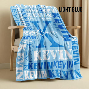 Personalized Blankets for Teen Girls Boys , Custom Blanket with Kids Names, Ultra-Soft Flannel Monogrammed Baby Throws Blankets, Customized Christmas Brithday Gifts for Adults