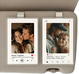 Valentine s Day Gift for Him Her, Personalized Car Visor Photo Clip, Custom Couple Picture Holder, Personalized Gift For Him Gift For Boyfriend