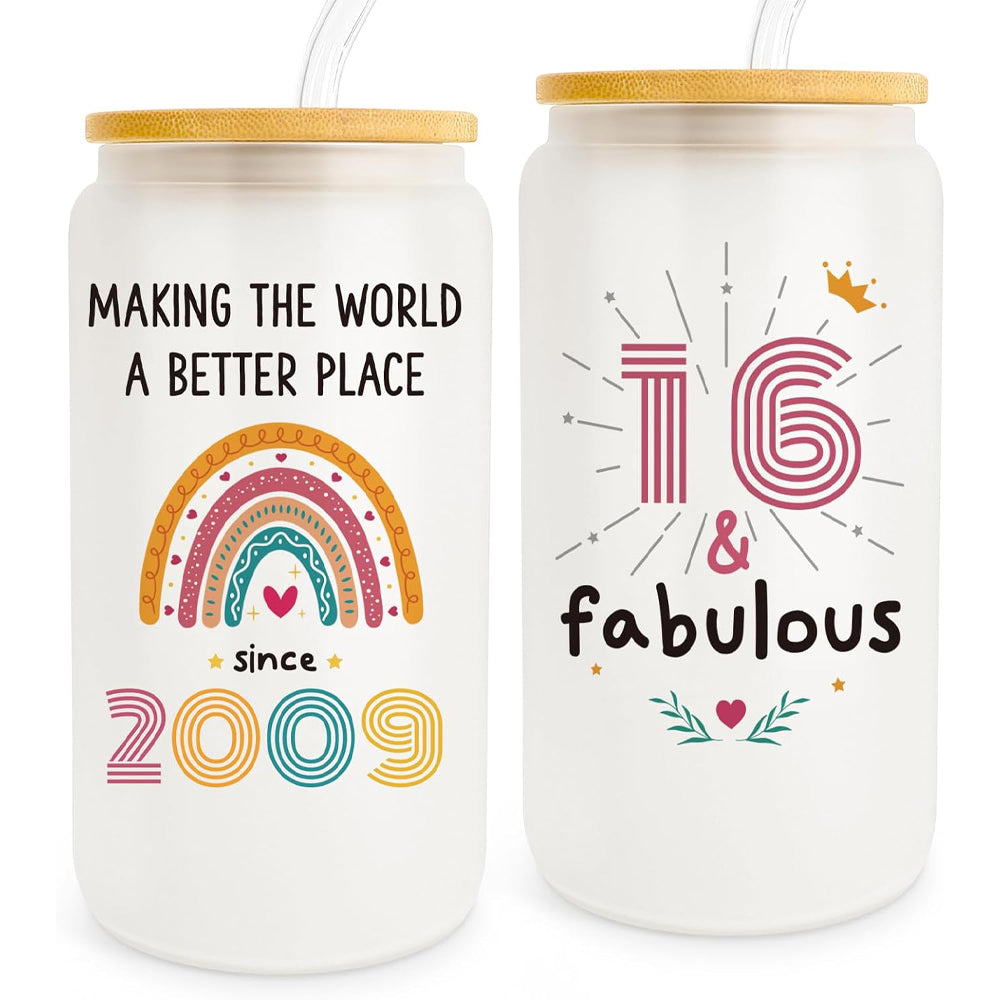 16th Birthday Gifts for Girls, 16 Fabulous Gifts, 2009 Birthday Gifts, Happy 16th Birthday Gifts for Daughter, Niece, Granddaughter, Girls 16th Birthday Gifts, 16th Birthday Decorations, Sixteen Gifts