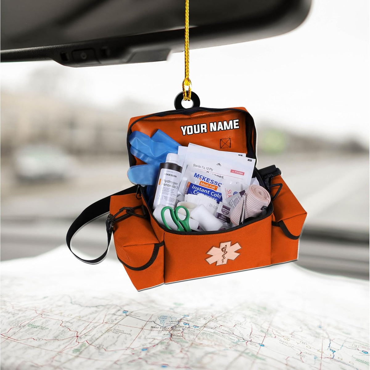 Personalized EMS EMT Paramedic Christmas Acrylic 2D Shape Flat Ornament 2025, Custom EMS, EMT Uniforms Ornament, Medical Christmas Ornaments, EMS Star of Life EMT Paramedic Ornaments