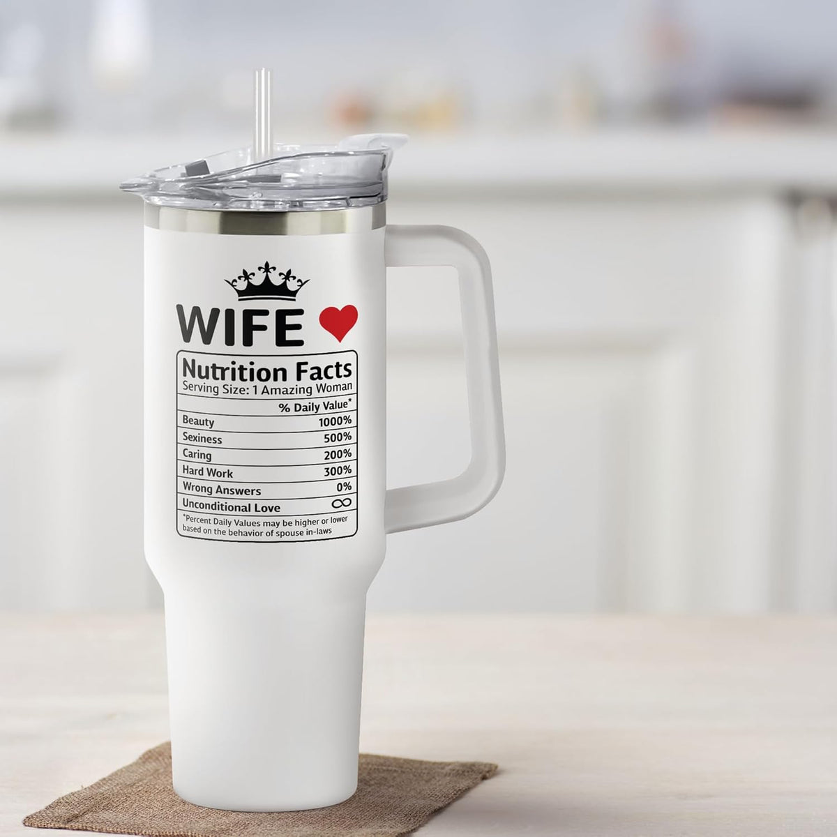 Gifts for Wife - Wife Gifts for Her - Wedding Anniversary for Women, Birthday, Valentines, Mothers Day, Gift for Her - Romantic Love Gift ideas Stainless Steel Tumbler