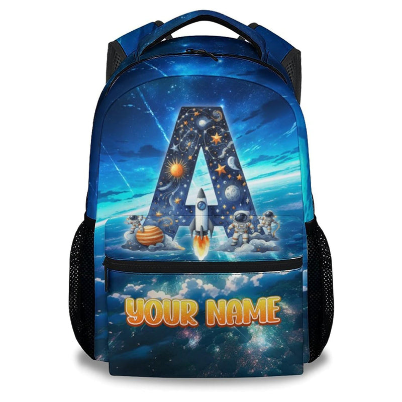 Boys Backpack - Personalized Planet Backpacks with Name/Initials - Custom Bookbag for Kids Toddler - Back to School Gifts for Son - Cool School Bag for Kindergarten/Preschool/Elementary