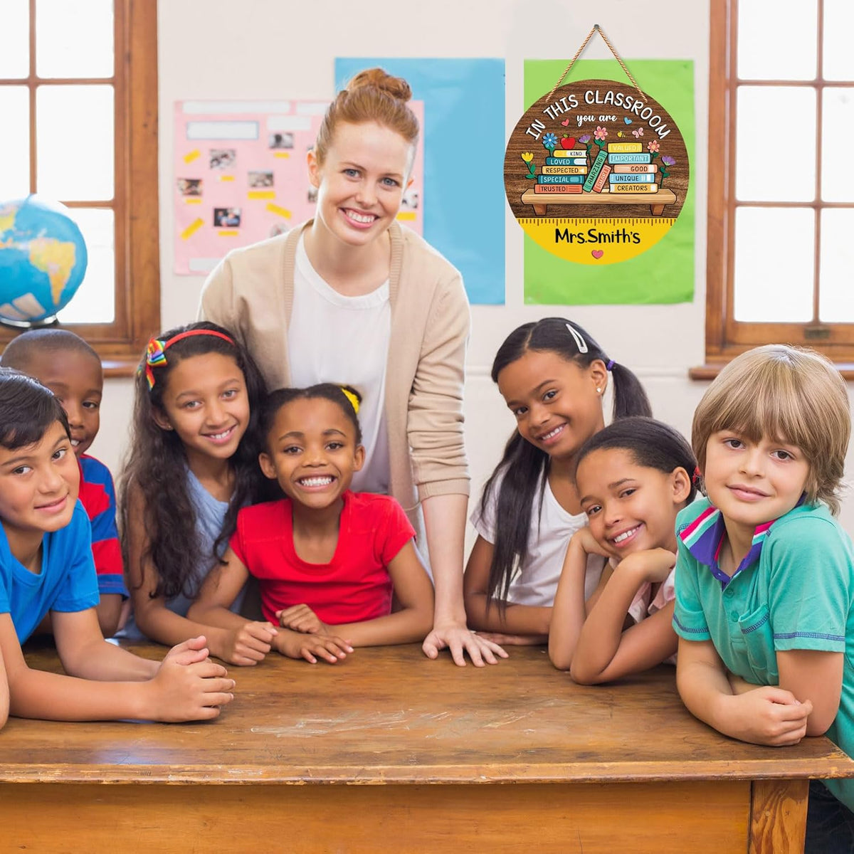 Personalized Teacher Door Sign in This Classroom You are Teacher Door Signs Classroom Welcome Wreath Personalized Teacher Wall Decor Sign Back To School Gifts for Teachers Must have