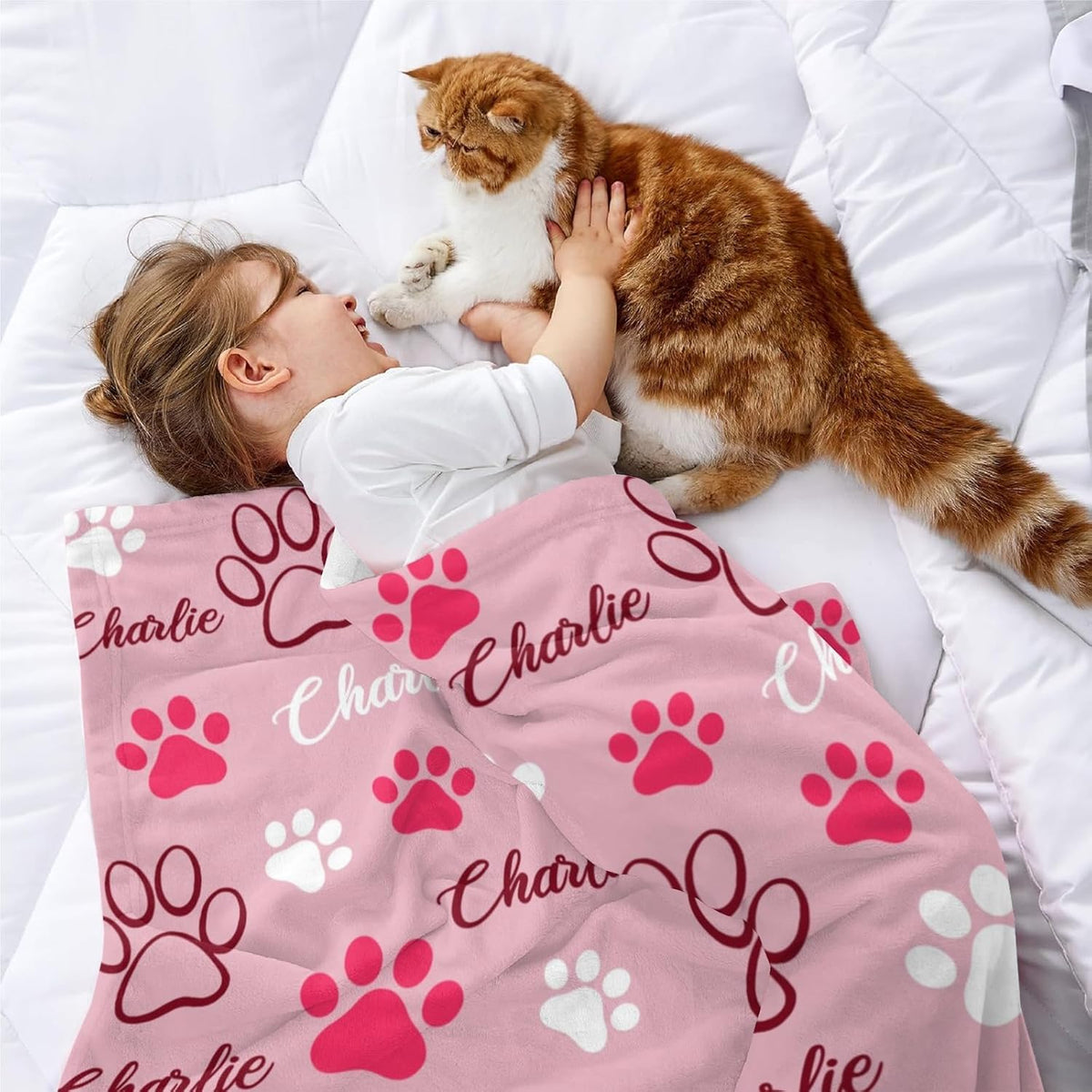 Custom Memorial Blanket Gifts for Dog Lover: Personalized Puppy Photo Collage Throw Blanket with Picture Name in Loving Memory Blanket