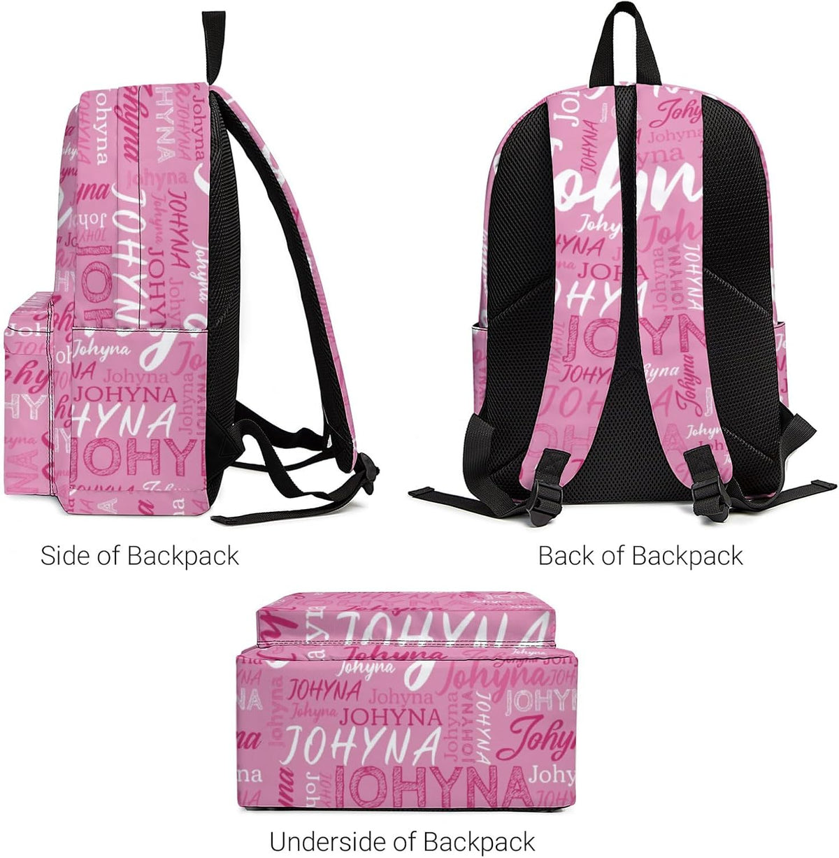 Custom Backpack with Name, Personalized Name School Bag for Boys Girls Men Women, Customized Casual Laptop Backpacks Custom Name and Color