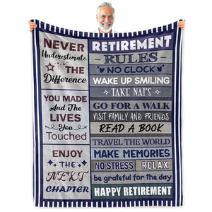 Retirement Gift for Woman, Retirement Gifts for Women Men 2025, Best Retirement Gifts Ideas, Happy Retirement Gifts for Women Mom Teacher Nurse Coworkers, Retirement Party Decorations Blanket