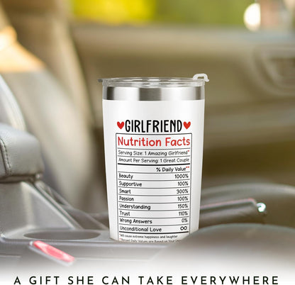 Gifts for Girlfriend - Gift Ideas for Her - Girlfriend Gifts for Women, Couple - Anniversary, Birthday, Valentines, Christmas Gift Ideas - Romantic Love for Her- 20 Oz Stainless Steel Tumbler