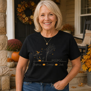 Personalized Mimi Pumpkin Grandkids Names T‑Shirt - Personalized T-shirt 71ba5f81-71f0-498a-8dc3-aa32b2b0fa1d.jpg