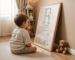 New Baby Personalised Print: Birth Details Keepsake Gift, Newborn Gift, Girls Boys Nursery decor 71c5f674-96f9-437a-b565-7f8418616976-jhj-2-.webp
