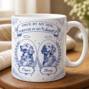 Pet Memorial Mug – Once By My Side, Forever In My Heart (2 Pets, Names) - Personalized Mug 71c6e6e5-7634-4148-bb14-b2604d7423fe.jpg