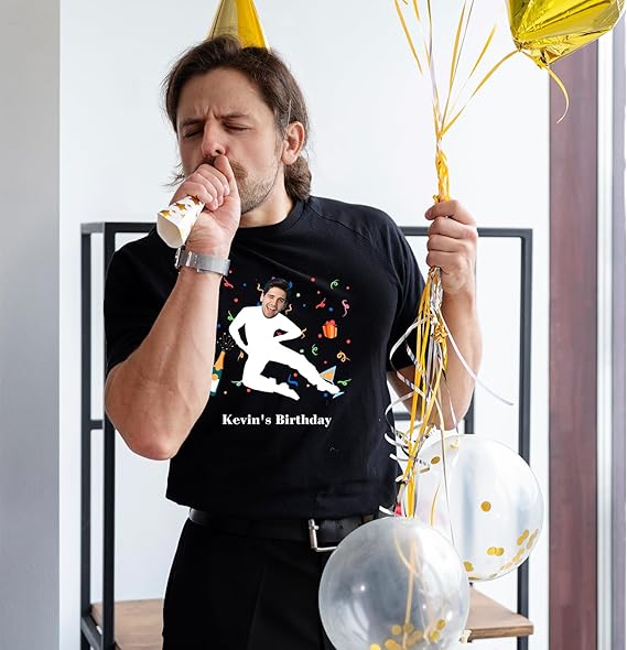 Custom Face Stick Figures Birthday Shirt, Birthday Photo Shirt, Custom Photo Shirt, Birthday Party Group Shirt, Funny Birthday Shirt