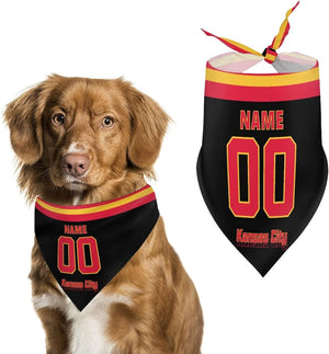 Kansas Custom Dog Bandana Pet Gear Select Any Name Any Number Gifts for Dogs Cats