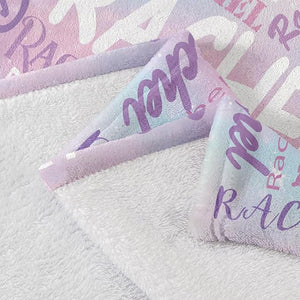 Personalized Blankets and Throws Custom Blanket with Name Customized Flannel Blanket for Kids Christmas Blanket Gifts for Teen Girls Boys