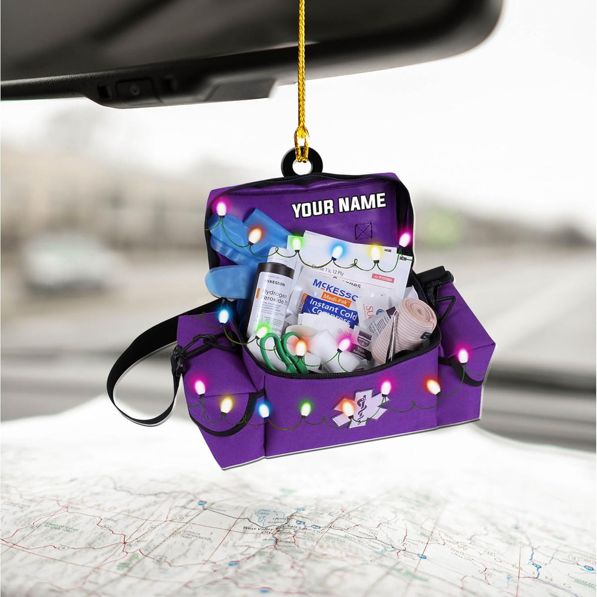 Personalized EMS EMT Paramedic Christmas Acrylic 2D Shape Flat Ornament 2025, Custom EMS, EMT Uniforms Ornament, Medical Christmas Ornaments, EMS Star of Life EMT Paramedic Ornaments