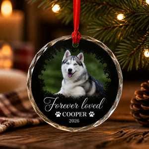 Forever Loved Pet Photo Crystal Ornament - Personalized Crystal Ornament 71dccc12-a444-4917-9d50-295b7998bbba.jpg