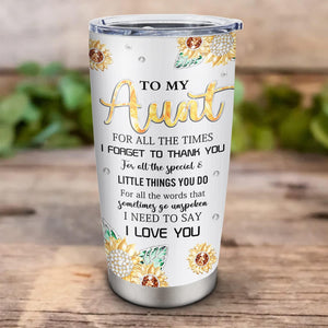 Great Aunt Gifts Stainless Tumblers - Best Aunt Ever Gifts Coffee Mug - Aunt Gifts from Niece/Nephew - Christmas Mothers Day Birthday Gifts for Aunt Cup - Unique Gift Ideas for Aunt - Aunt Gift