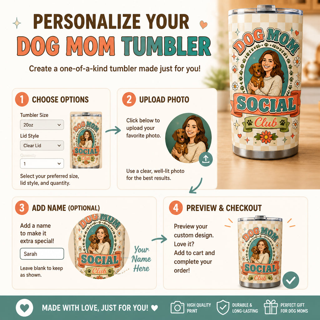 Dog Mom Social Club Custom Portrait Tumbler - Personalized Tumbler 71ec7d26-8559-4b31-bd69-9437e2237d06.jpg