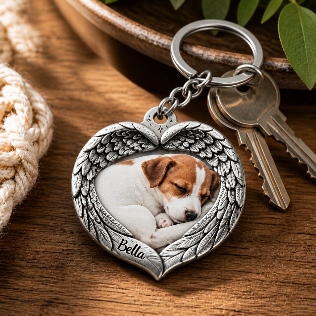 Angel Wings Pet Photo Keychain – Custom Photo + Name - Personalized Stainless Steel Keychain 71ef3894-4229-4586-9830-a914b67f8193.jpg