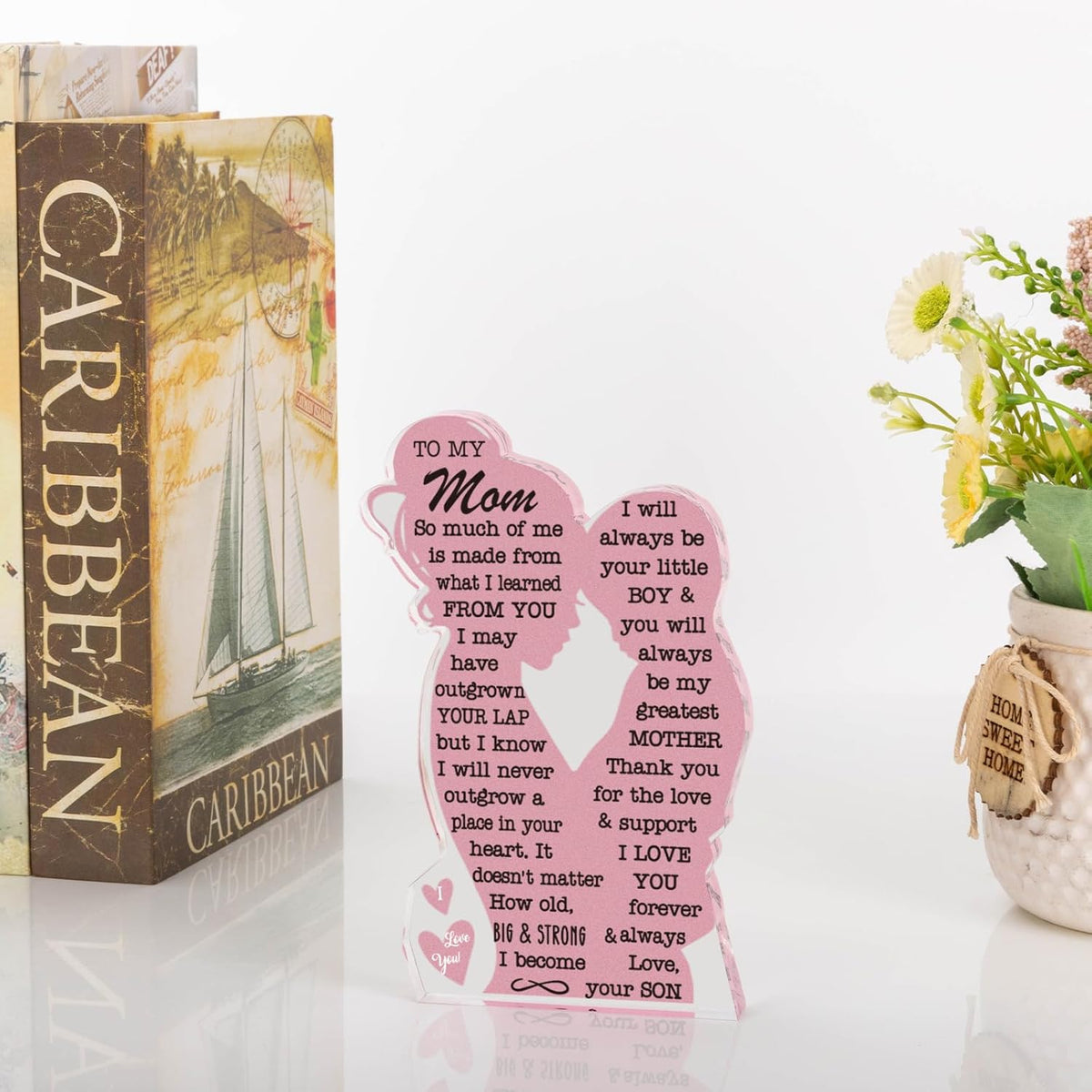 Mom Gifts from Son Gift for Mom, Mom Birthday Ideas Gift Cool Mother's Day Gifts from Son Best Mom Ever Gifts New Mom Single Mom Christmas 2025 Acrylic Plaque Sign