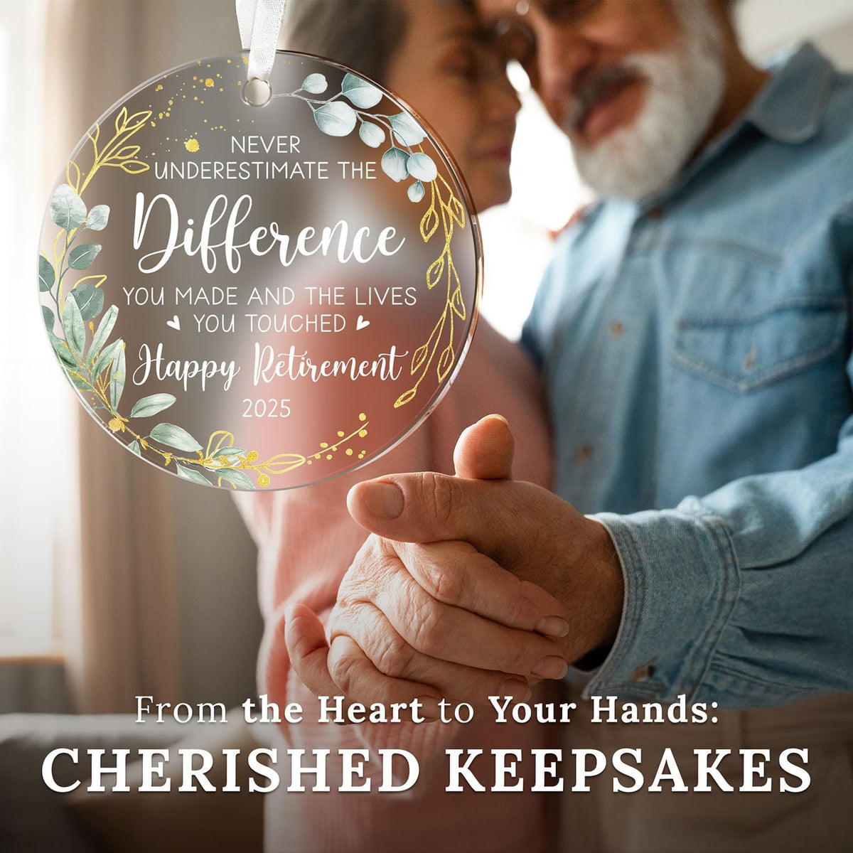 Retirement Gifts - Retirement Gifts for Women, Men 2025 - Retired Ornament 2025 - Custom YearRetired Gift for Coworker, Boss, Employee, Teacher, Nurse, Woman, Man - Acrylic Christmas Ornament Keepsake