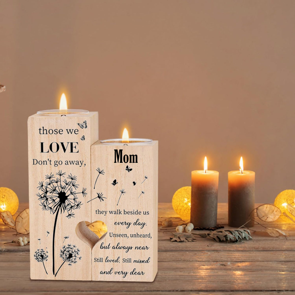 Sympathy Gifts for Loss of Loved One, Bereavement Candle Holders - Condolence Gift, Memorial Gifts for Mother Father Grandma