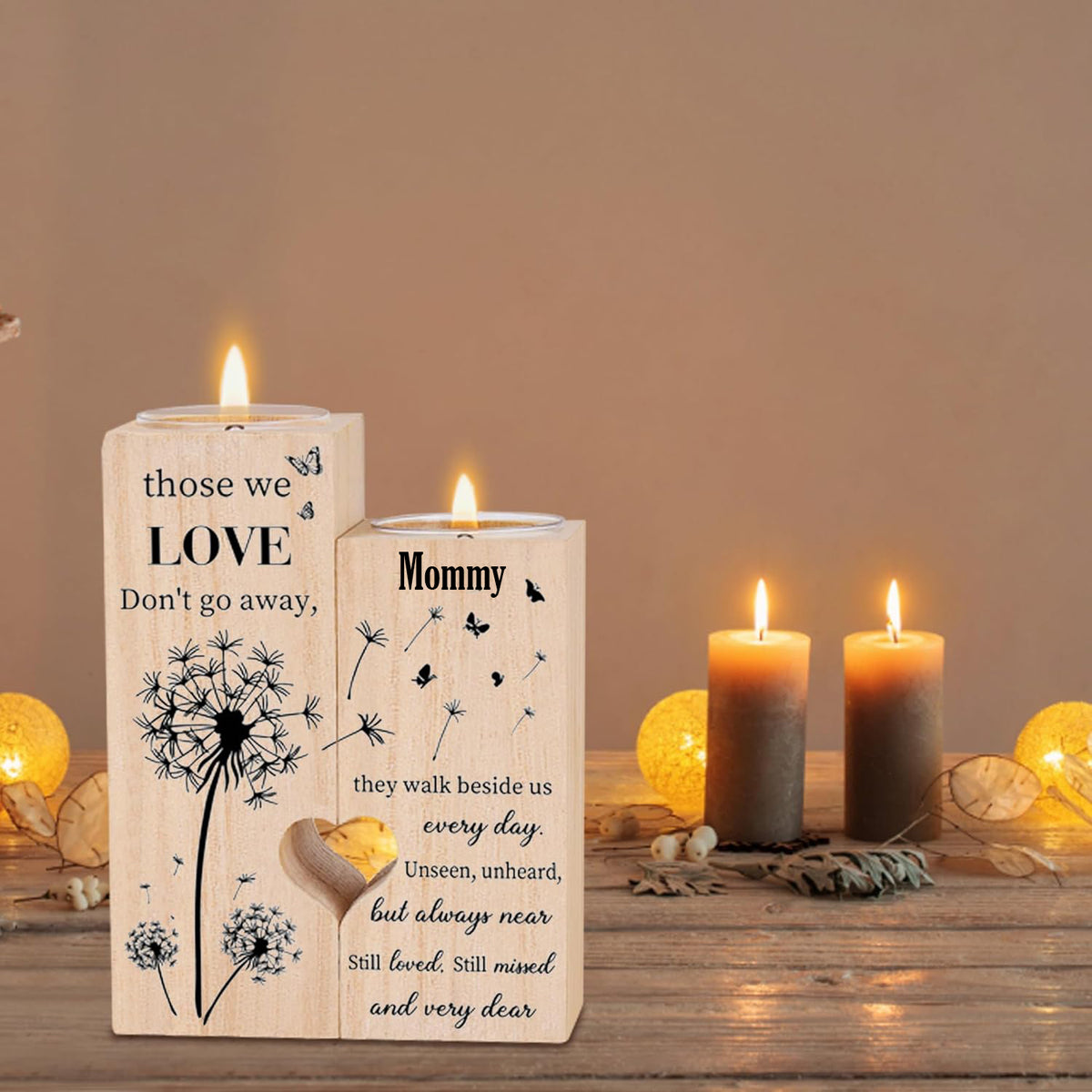 Sympathy Gifts for Loss of Loved One, Bereavement Candle Holders - Condolence Gift, Memorial Gifts for Mother Father Grandma