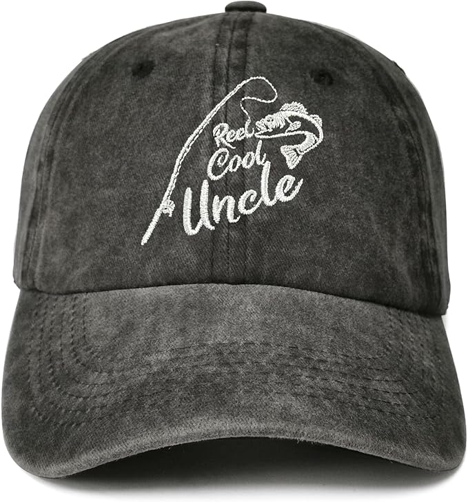Reel Cool Dad Grandpa Fishing Grandpa Gift Father's Day Gift Embroidered Baseball Caps for Men and Women Birthday Gift For Him