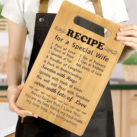 Recipe Cutting Board Gift, Gifts For Mothers Day, Best Gifts, Recipe For A Special Cutting