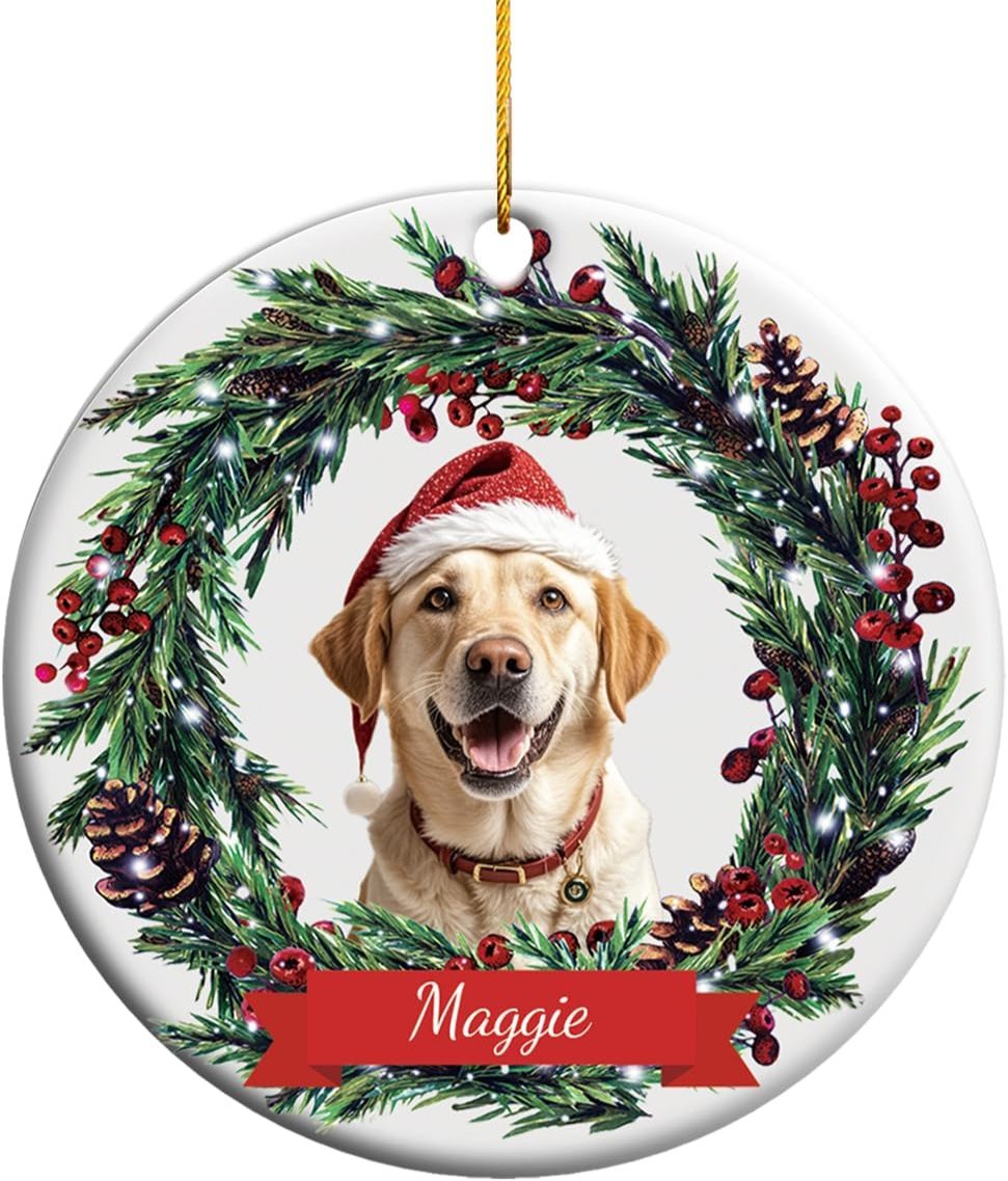 Personalized Dog Photo Christmas Ornaments - Custom Dog Ornaments for Christmas Tree, Personalized Pet Christmas Ornaments 2024, Pet Lovers Dog Owner Christmas Keepsake Gift