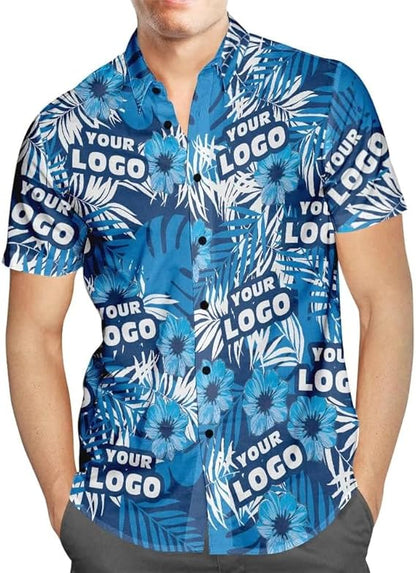 Custom Face Patriotic Short Sleeve Hawaiian Shirt, Personalized Photo Independence Day Hawaiian Shirt, Shirt for Men