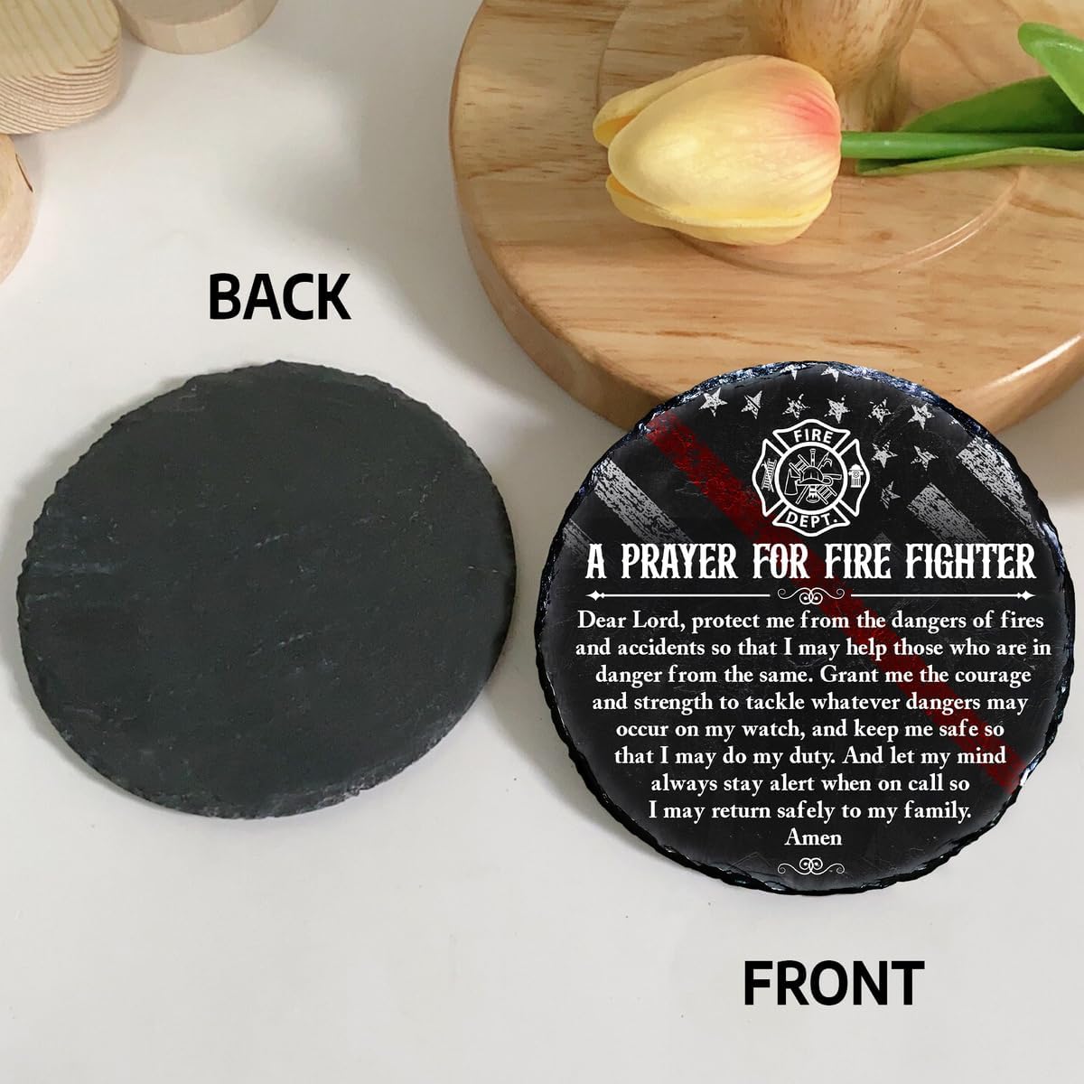 Firefighter Gifts - Fire fighter Gifts Men - Fire Department Gifts - Cool Firefighter Gifts - Firefighter Graduation Gifts (Prayer for FireFighter)