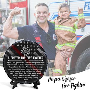 Firefighter Gifts - Fire fighter Gifts Men - Fire Department Gifts - Cool Firefighter Gifts - Firefighter Graduation Gifts (Prayer for FireFighter)