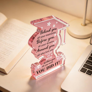 Graduation Decorations 2026 Class Of 2026 Graduation Gifts For Her College University College Middle Graduate Gifts For Women Personalized Acrylic Plaque Inspirational Decor Senior Keepsake