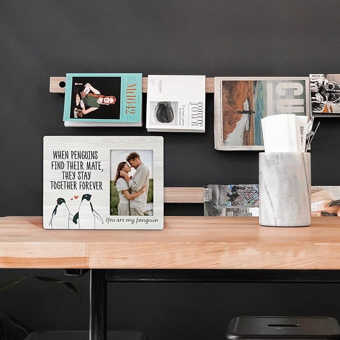 You Are My Penguin Couple Penguins Picture Photo FrameValentine Wedding Gifts For Girlfriend Boyfriend Husband Wife Bride Groom