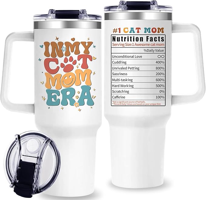 Dog Mom Tumbler with Handle,Gifts for Dog Moms Dog Lovers Women - Funny Dog Mom Cup Birthday Gifts for Mothers Day