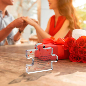 I Love You Gifts for Her, Him - to My Love Acrylic Block Puzzle - I Love You Gifts for Men, Women - Birthday, Anniversary, Valentine's Gift for Husband, Wife, Boyfriend