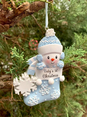 2025 Babys First Christmas Personalized Ornament Boy, Babies First, Grandson 1st Gift, Newborn Baby Gift Ideas, Baby's First Christmas 2025