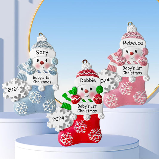 2025 Babys First Christmas Personalized Ornament Boy, Babies First, Grandson 1st Gift, Newborn Baby Gift Ideas, Baby's First Christmas 2025