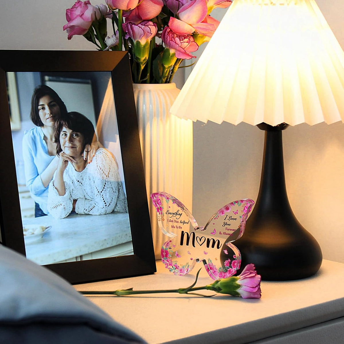 Mothers Day Gifts for Mom - Engraved Butterfly-Shaped Acrylic Plaque Decor - Mom Birthday Gifts from Daughter Son - Perfect Birthday Christmas Mothers Day Gifts for Mom, Ideas