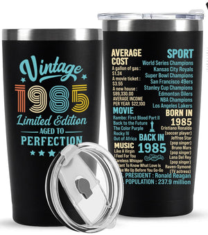 50th Birthday Gifts for Men Women, 50 Year Old Gifts Idea for Him Her,Custom Birthyear 1965 1965 1955 1645 Gift for Woman Man in Their 50s Back in 1975 Year Tumbler, Turning 50 Birthday Present