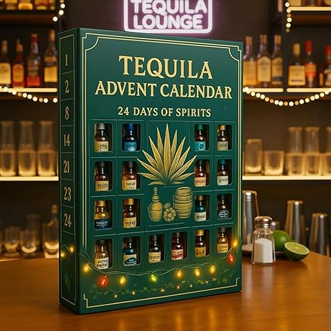 2025 Tequila Advent Calendar 24 Days Of Festive Surprises Mexican Inspired Holiday Countdown Gift 2d Acrylic Collectible Display Decor