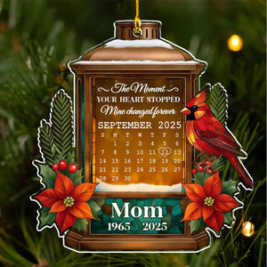 Personalized Custom Acrylic Ornament - One-Sided Memorial Keepsake for People Remembering Deceased Loved Ones, Durable Acrylic Tribute for Holidays and Home D cor