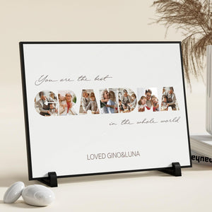 Father's Day Gifts for Dad from Daughter Son Kids, Customized Wooden Picture Frame for Fathers Day, Custom Dad Gifts for Christmas, Sentimental Best Dad Ever Gifts for Birthday