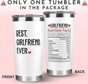 Gifts for Girlfriend - Gift Ideas for Her - Girlfriend Gifts for Women, Couple - Anniversary, Birthday, Valentines, Christmas Gift Ideas - Romantic Love for Her- 20 Oz Stainless Steel Tumbler