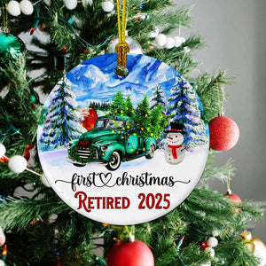 Retirement Ornament 2025, Best Retirement Gift for Woman Or Men - Retired Gifts for Women Mom Nurses Teacher, Retirements Decorations - First Christmas Retired Ornament 2025