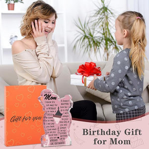Mom Gifts from Daughter Gift for Mom, Mom Birthday Ideas Gift Cool Mother's Day Gifts from Daughter Best Mom Ever Gifts New Mom Single Mom Christmas 2025 Acrylic Plaque Sign