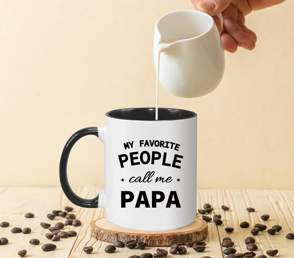 Papa Coffee Mug 11Oz 15Oz Papa Gifts Fathers Day Birthday Gift for Dad from Daughter, Son-Birthday Gifts Funny Dad Mug Microwave & Dishwasher Safe
