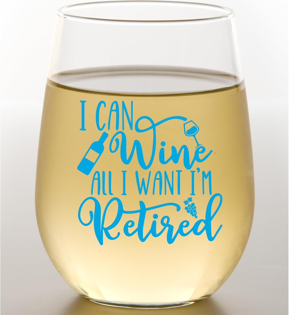 Retirement Wine Glass - 15 Oz, Scratch-Resistant Funny Wine Glass - Funny Retirement Gifts for Women - Unique Retirement Glass for Wine Lovers