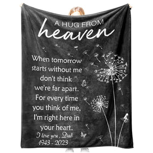 Memorial Sympathy Gifts for Loss of Loved One, Soft Flannel Memorial Blanket, Bereavement Gift Idea, Grief Condolences Sorry for Your Loss for Mom Dad Grandma Grandpa Sister