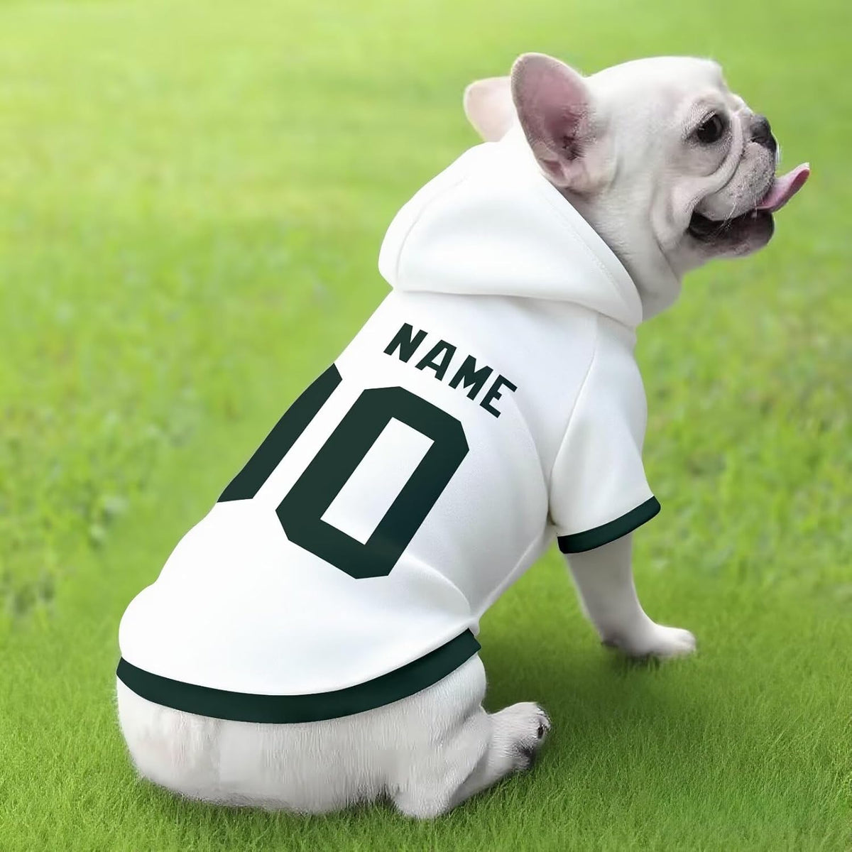 Green Bay Dog Hoodie T-Shirt Custom Name and Number Jersey Pet Clothes Gifts